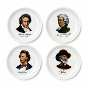 Vintage Kaiser Composer Portrait Plates Set